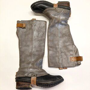 Sorel Slimpack Boots Women 7 Equestrian Tall Waterproof Leather Riding Boots